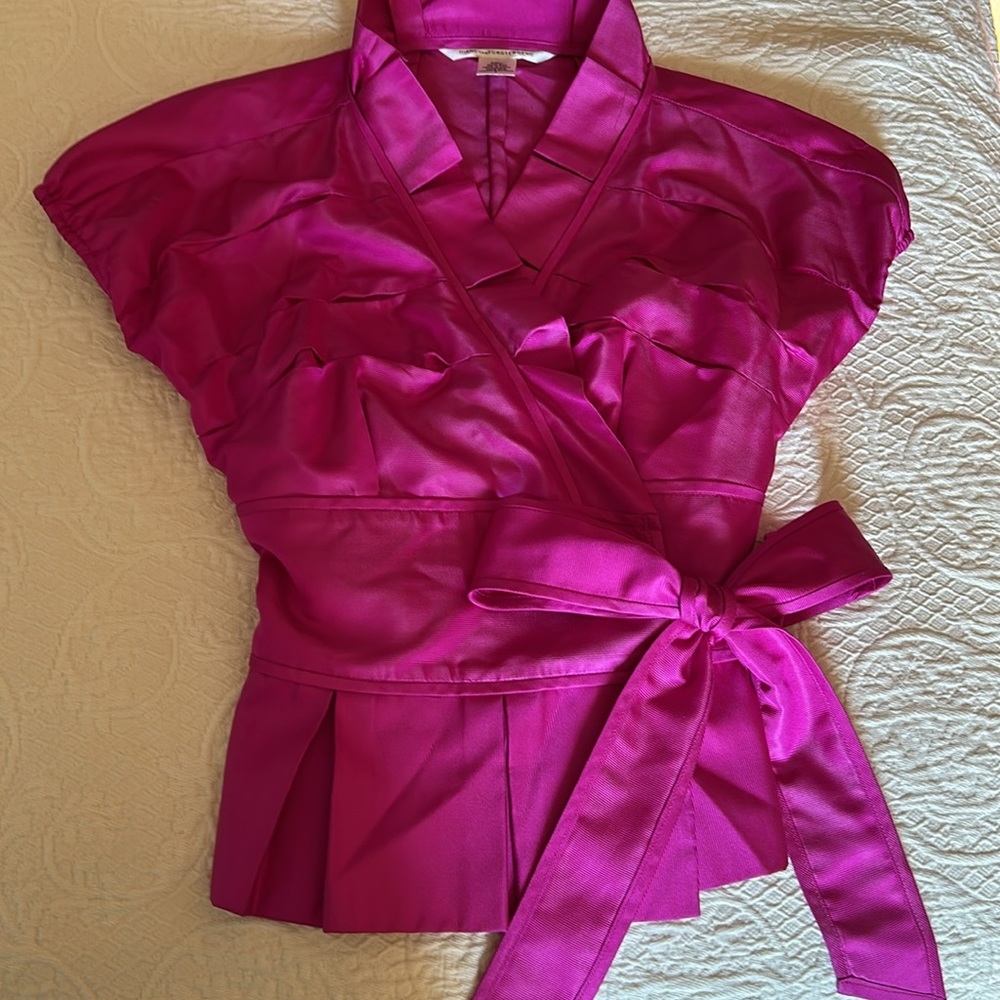 Diane Von Furstenberg Silk wrap top
